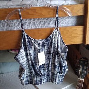 Lovefire LA Spaghetti Strap Tie Dye Crop Top Tank XXL